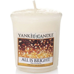 Yankee Candle All is Bright - Všechno jen září vonná svíčka votivní 49 g