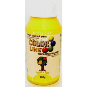 Kittfort Color Line tekutá malířská barva Žlutá 100 g