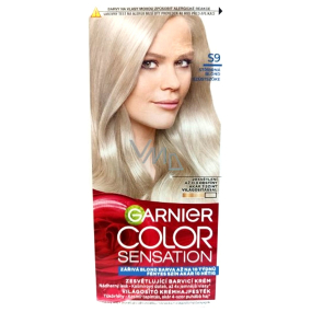 Garnier Color Sensation The Vivids intenzivní permanentní barvící krém na vlasy S9 Stříbrná blond