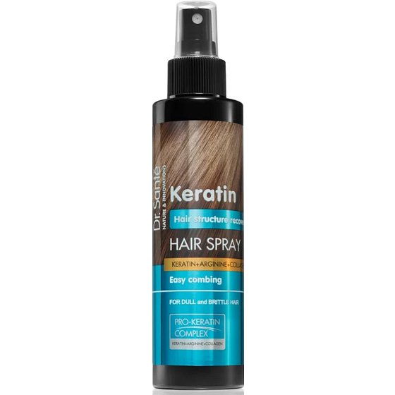 Dr. Santé Keratin Hair regenerační sprej pro křehké lámavé vlasy bez lesku 150 ml