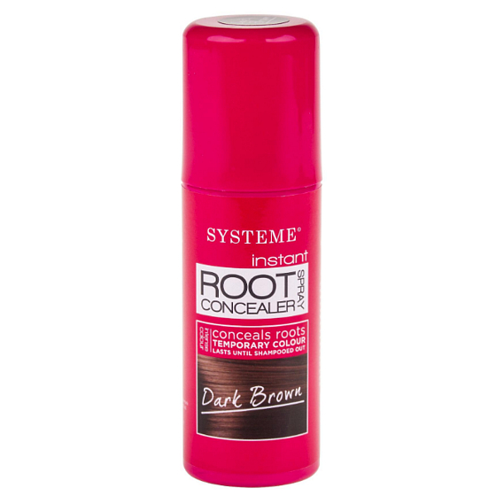 Systeme Root Concealer Sprej na krytí šedin-odrostů Tmavě hnědá 75 ml