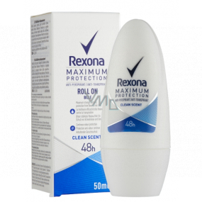 Rexona Maximum Protection Clean Scent antiperspirant deodorant roll-on pro ženy 50 ml
