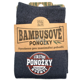 Albi Bambusové ponožky Šťastné ponožky, velikost 39 - 46