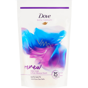 Dove Renew koupelová sůl s vůní fialky a růžového ibišku 400 g