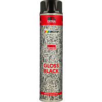Motip Rallye univerzální akrylátový lak, černý lesk, 600 ml