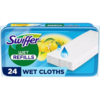 Swiffer Sweeper Citrus náhradní vlhčené ubrousky na podlahu, 24 ks