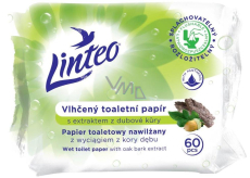 Linteo Satin vlhčený toaletní papír s dubovou kůrou 60 kusů