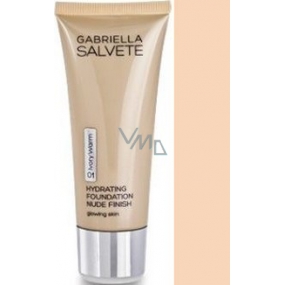 Gabriella Salvete Hydrating Foundation Nude Finish make-up 01 Ivory Warm 30 ml