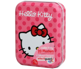 Hello Kitty Náplasti 20 kusů 4 druhy v kovové krabičce