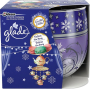 Glade by Brise Velvet Tea Party elektrický osvěžovač vzduchu 8 g + vonná svíčka ve skle doba hoření až 30 hodin 120 g, dárková sada