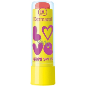 Dermacol Love Lips SPF15 balzám na rty 08 Peach 3,5 ml