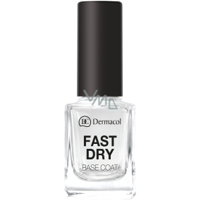 Dermacol Fast Dry Base Coat podlak pro okamžité vyhlazení povrchu nehtu 11 ml