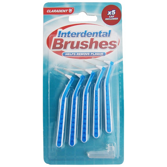 Claradent Interdental Brushes mezizubní kartáčky 5 kusů