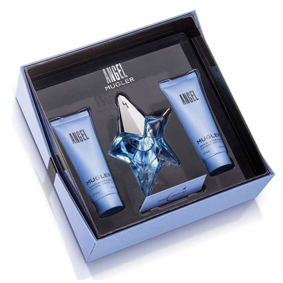 Thierry Mugler Angel parfémovaná voda 25 ml + sprchové a tělové mléko 50 ml, dárková sada