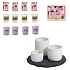 Yankee Candle Votivní svíčka 49 g 12 kusů + čajová svíčka 1 balení + Harmony set svícnů, dárková sada