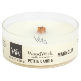 WoodWick Magnolia - Magnólie vonná svíčka s dřevěným knotem petite 31 g