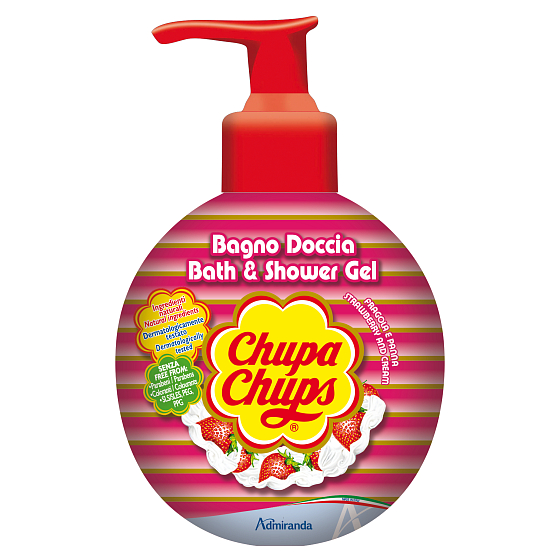Chupa Chups Jahoda koupelový a sprchový gel 300 ml