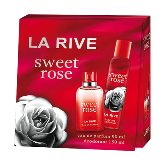 La Rive Sweet Rose parfémovaná voda pro ženy 90 ml + deodorant sprej 150 ml, dárková sada