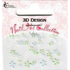 Absolute Cosmetics Nail Art 3D nálepky na nehty 10100-3 1 aršík