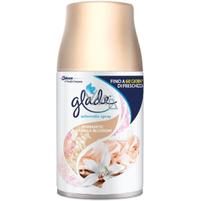 Glade Romantic Vanilla Blossom automatický osvěžovač vzduchu s vůní vanilky, náhradní náplň sprej 269 ml