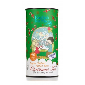 English Tea Shop Bio Vánoční cukroví čaj bez kofeinu, pro děti od 3 let 40 kusů sáčků čaje, 60 g