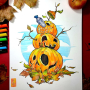 Posca Univerzální akrylátový popisovač 4,5 - 5,5 mm Světle oranžová PC-7M