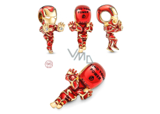 Charm Sterlingové stříbro 925 Marvel The Avengers, Iron Man, korálek na náramek