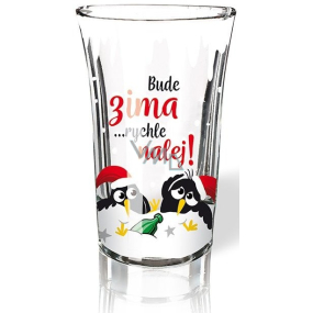 Nekupto Vánoční vtipný panák Bude zima rychle nalej! 40 ml