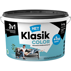 Het Klasik Color malířská barva, 0477 modrý karibik, 7+1 kg