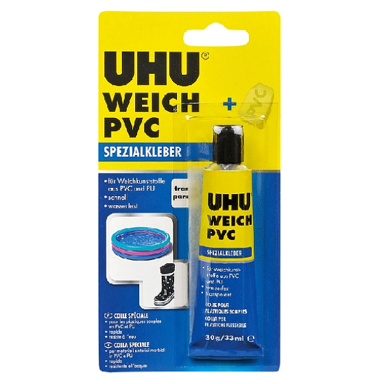 Uhu Weich PVC Lepidlo pro opravy a lepení měkčených plastů se záplatou 30 g