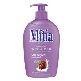 Mitia Wine & Milk tekuté mýdlo dávkovač 500 ml