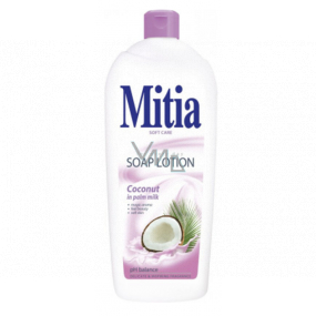 Mitia Coconut in Palm milk krémové tekuté mýdlo náhradní náplň 1 l