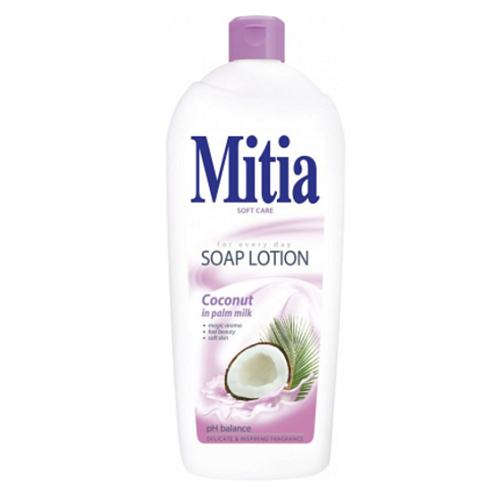 Mitia Coconut in Palm milk krémové tekuté mýdlo náhradní náplň 1 l
