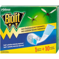 Biolit elektrický odpařovač proti komárům se suchou náplní 10 polštářků, 7,4 g