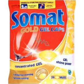 Somat Gold Gel Caps Lemon kapsle do myčky 36 kusů