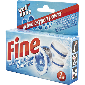 Well Done Fine tablety na čištění pračky 2 x 40 g Well Done Fine tablety na čištění pračky 2 x 40 g