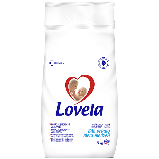 Lovela Bílé prádlo Hypoalergenní prací prášek 40 dávek 5 kg