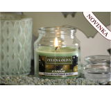 Lima Aroma Dreams Zelená oliva aromatická svíčka sklenička s víčkem 120 g