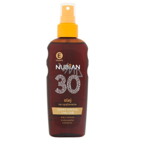 Nubian OF30 Voděodolný olej na opalování 150 ml sprej