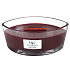 WoodWick Black Cherry - Černá třešeň vonná svíčka s dřevěným širokým knotem a víčkem sklo loď 453 g