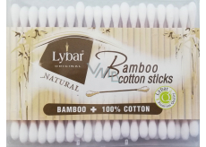 Lybar Original Natural Bamboo bambusové vatové tyčinky krabička 200 kusů