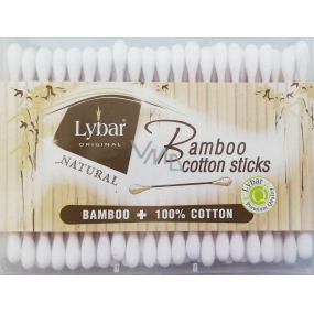 Lybar Original Natural Bamboo bambusové vatové tyčinky krabička 200 kusů