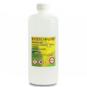 Ecoliquid Antiviral antiseptic dezinfekční roztok, účinná dezinfekce, náhradní náplň 500 ml
