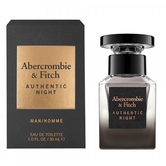 Abercrombie & Fitch Authentic Night Man toaletní voda pro muže 30 ml