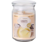 Emocio Creamy Vanilla - Krémová vanilka vonná svíčka sklo se skleněným víčkem 453 g 93 x 142 mm