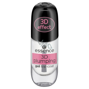Essence 3D Plumping gelový krycí lak na nehty 8 ml