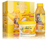 Garnier Fructis Banana Hair Food vyživující šampon pro suché vlasy 350 ml + vyživující maska pro suché vlasy 390 ml, kosmetická sada