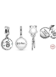 Charm Sterlingové stříbro 925 Harry Potter - Zmijozel + zirkon, 2v1 přívěsek na náramek