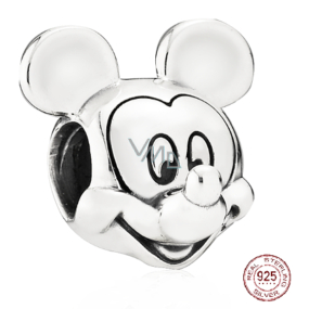 Charm Sterlingové stříbro 925 Disney Mickey Mouse portrét, korálek na náramek