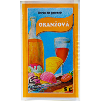 Aroco práškové potravinářské barvivo, oranžová, 5 g